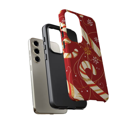 Golden Candy Cane Luxe – Tough Glossy Samsung Galaxy Case