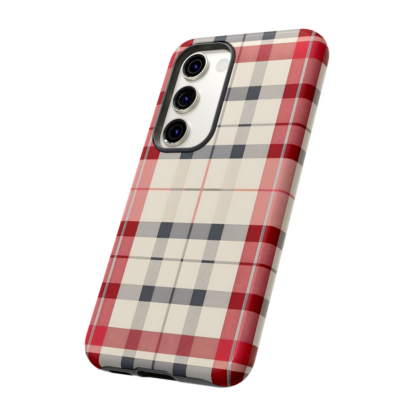 Winter Tartan Classic – Tough Glossy Samsung Galaxy Case
