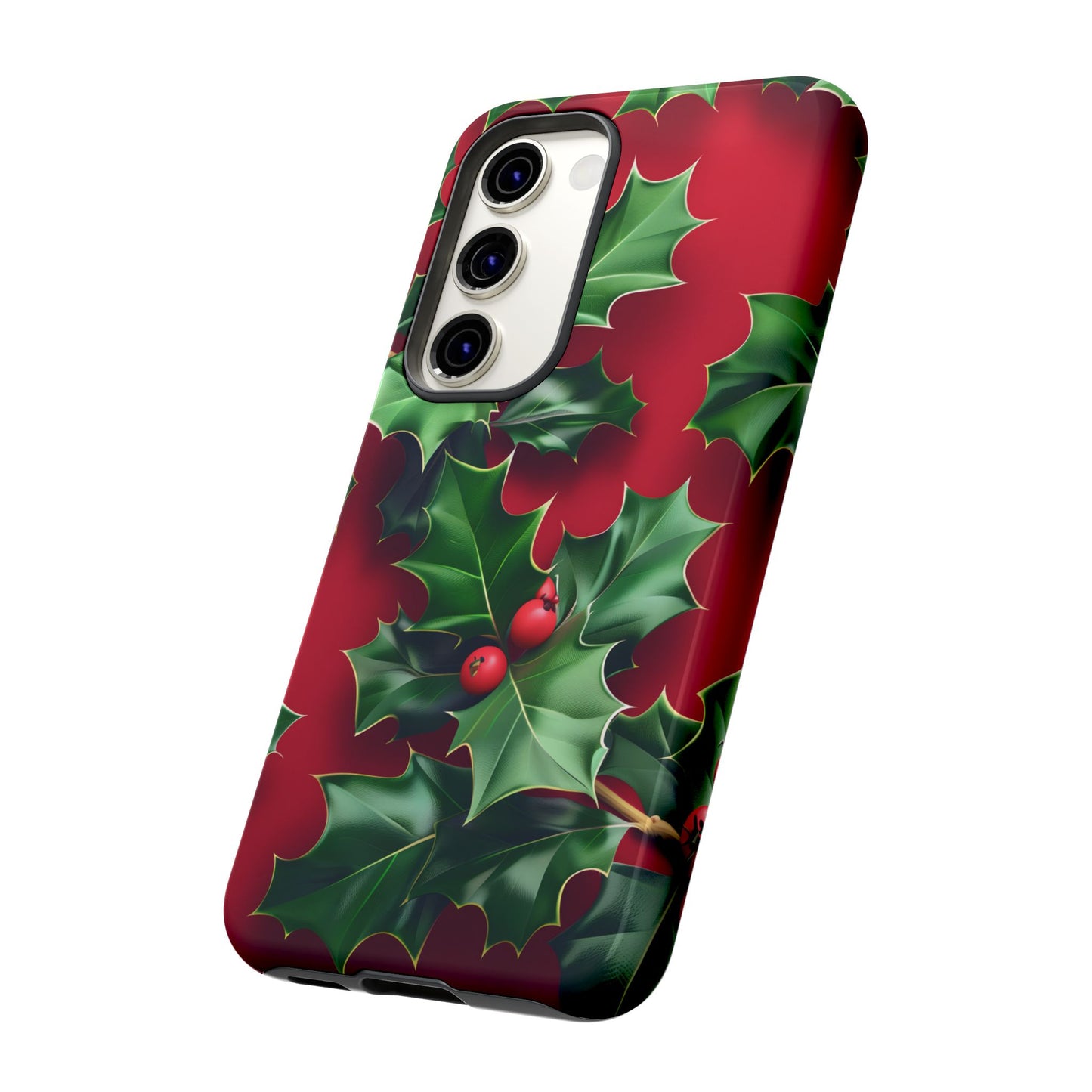 Holly Berry Bloom – Tough Glossy Samsung Galaxy Case