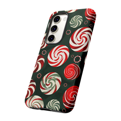 Peppermint Swirl Burst – Tough Glossy Samsung Galaxy Case