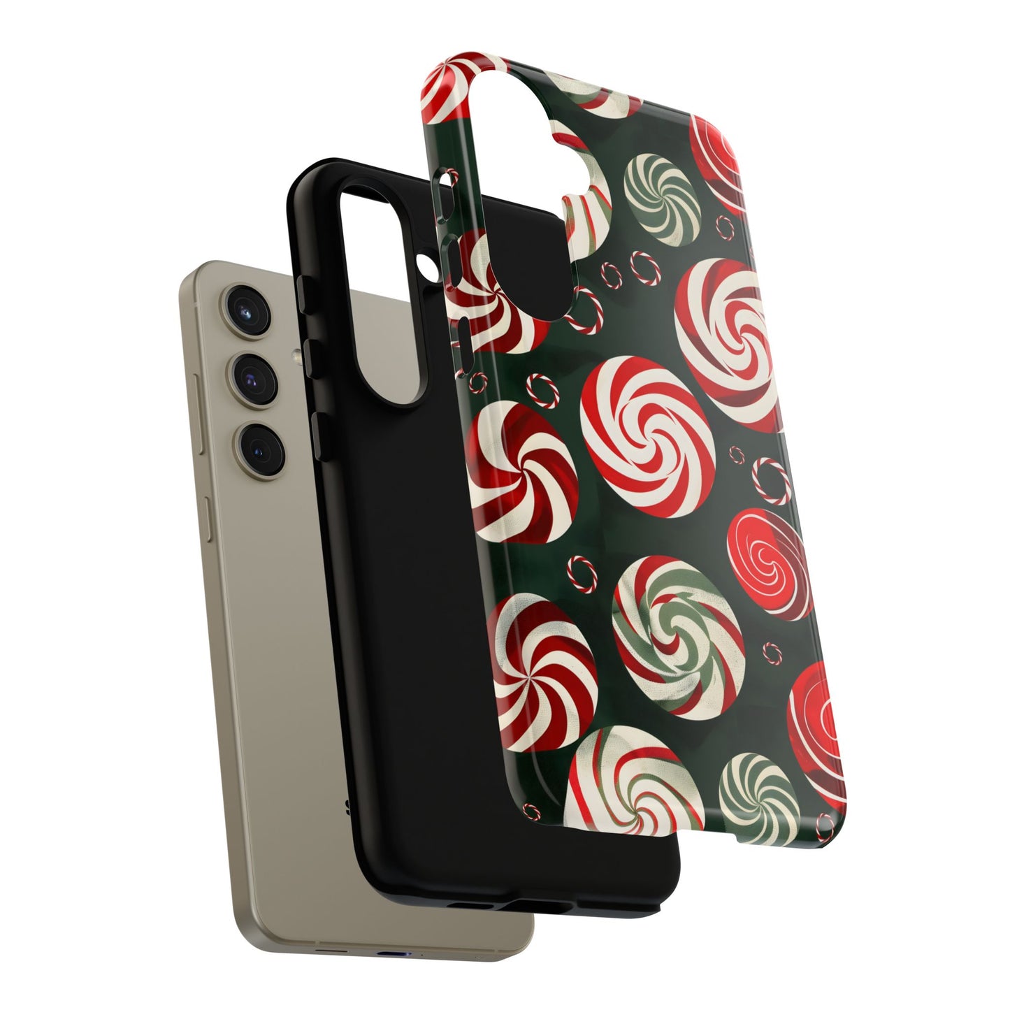 Peppermint Swirl Burst – Tough Glossy Samsung Galaxy Case