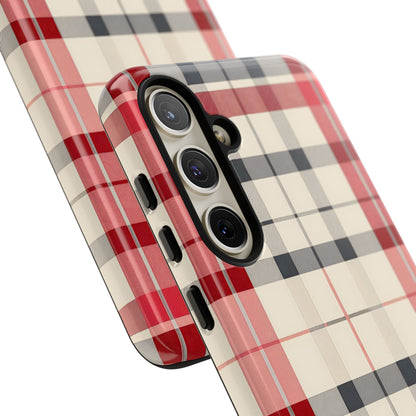 Winter Tartan Classic – Tough Glossy Samsung Galaxy Case