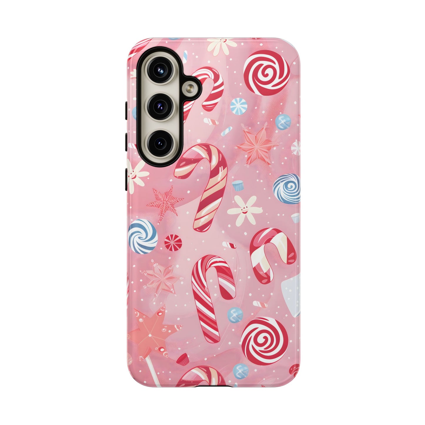 Candy Cane Swirl – Tough Glossy Samsung Galaxy Case