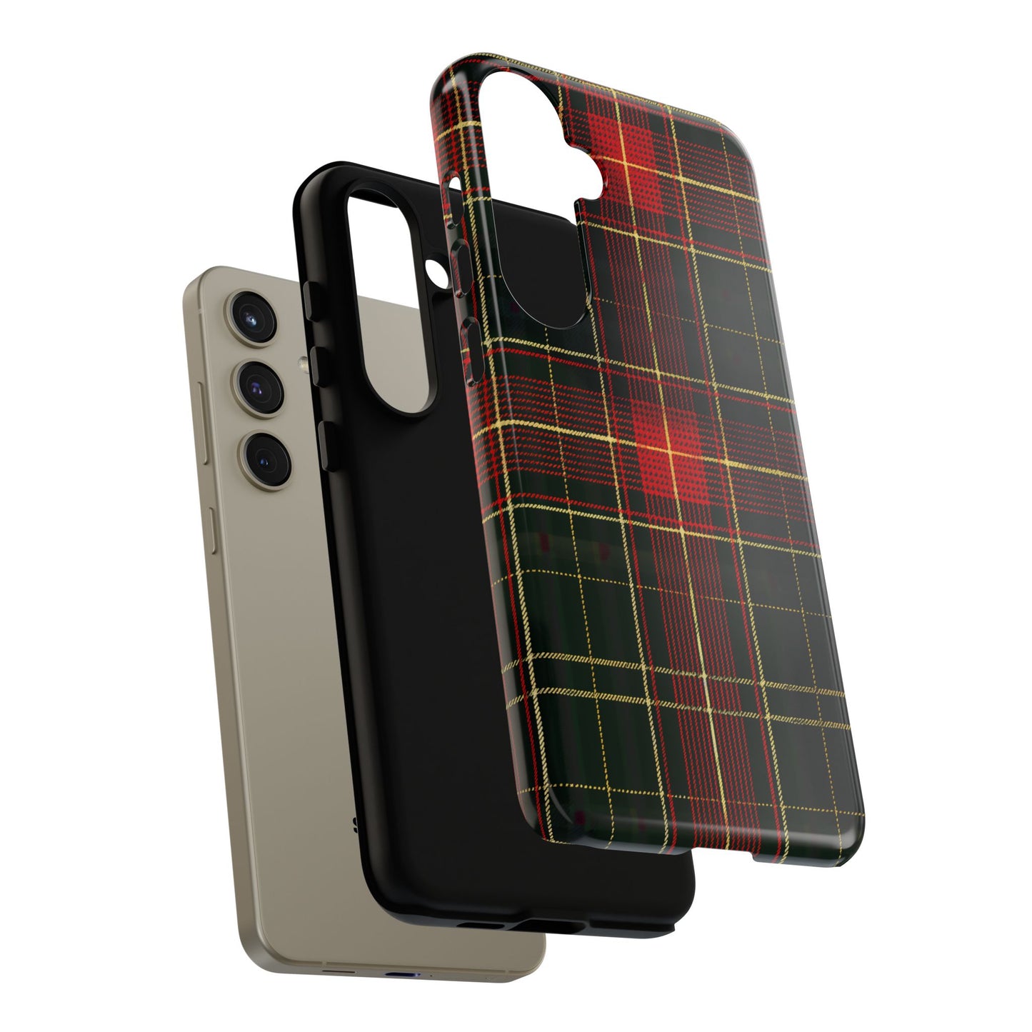 Classic Christmas Tartan – Tough Glossy Samsung Galaxy Case