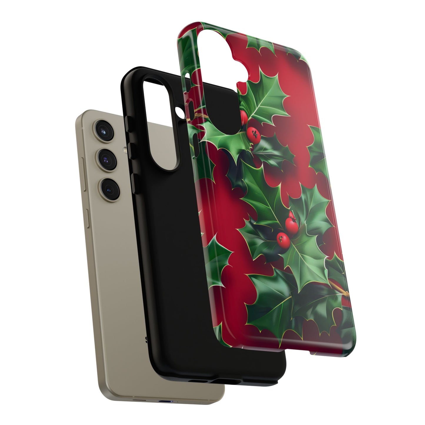 Holly Berry Bloom – Tough Glossy Samsung Galaxy Case