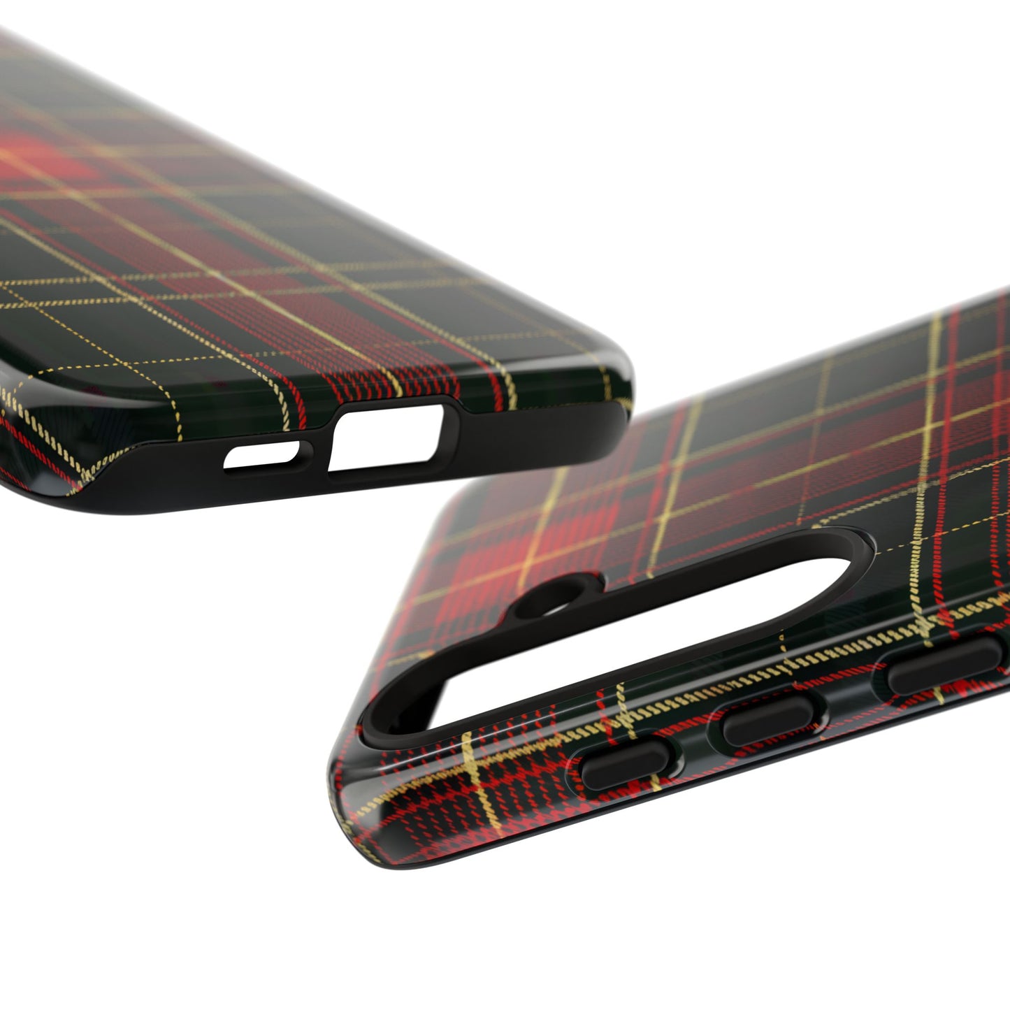 Classic Christmas Tartan – Tough Glossy Samsung Galaxy Case