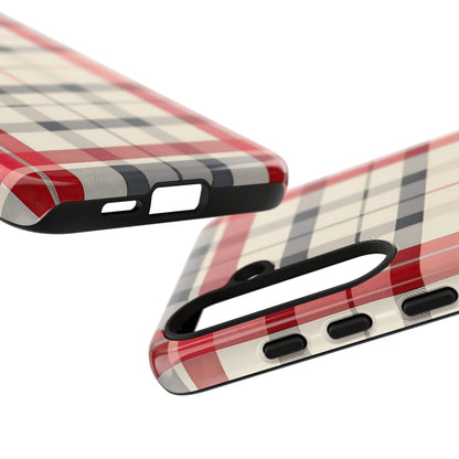 Winter Tartan Classic – Tough Glossy Samsung Galaxy Case