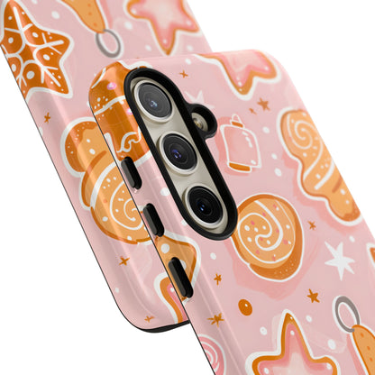 Gingerbread Sweet Stars – Tough Glossy Samsung Galaxy Case