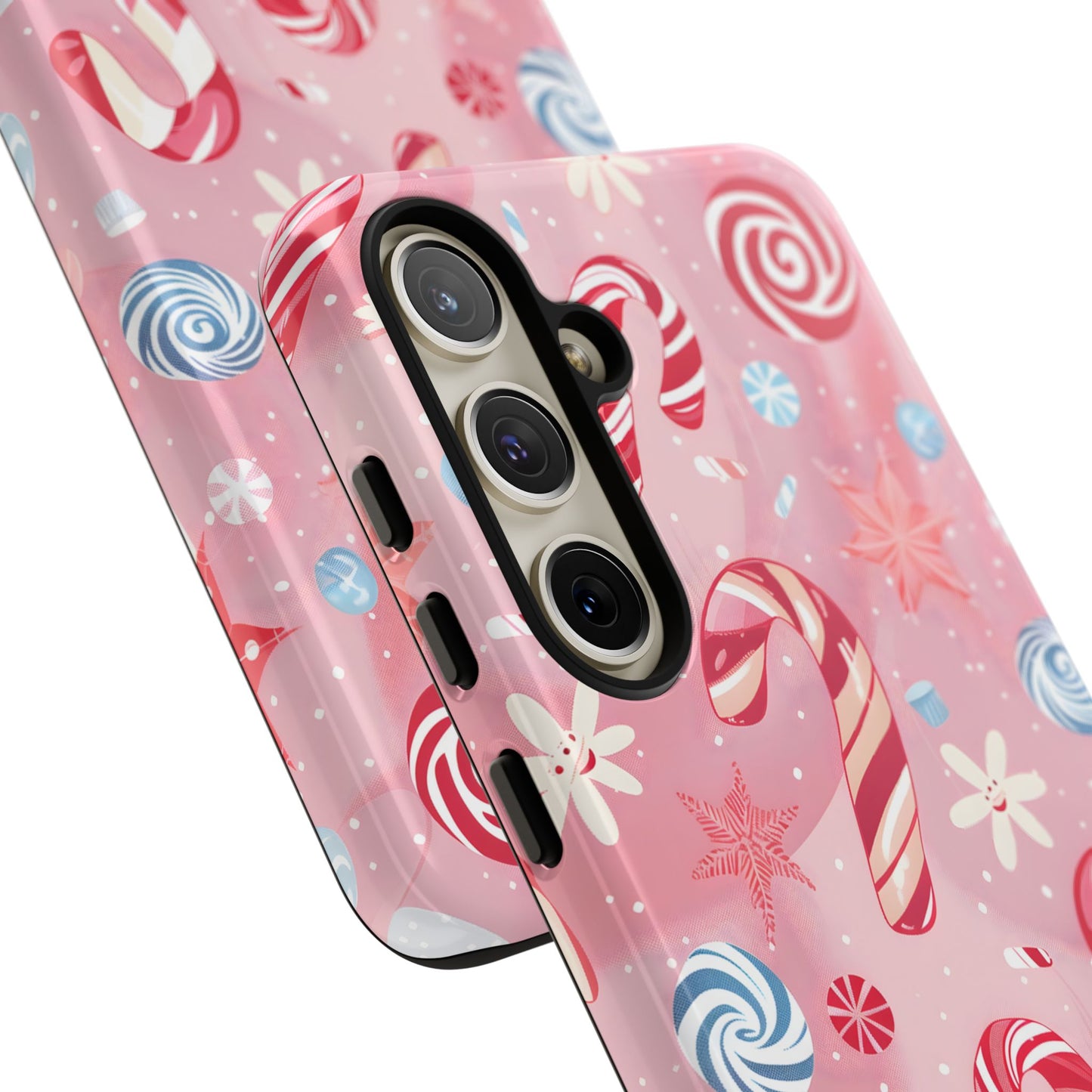 Candy Cane Swirl – Tough Glossy Samsung Galaxy Case