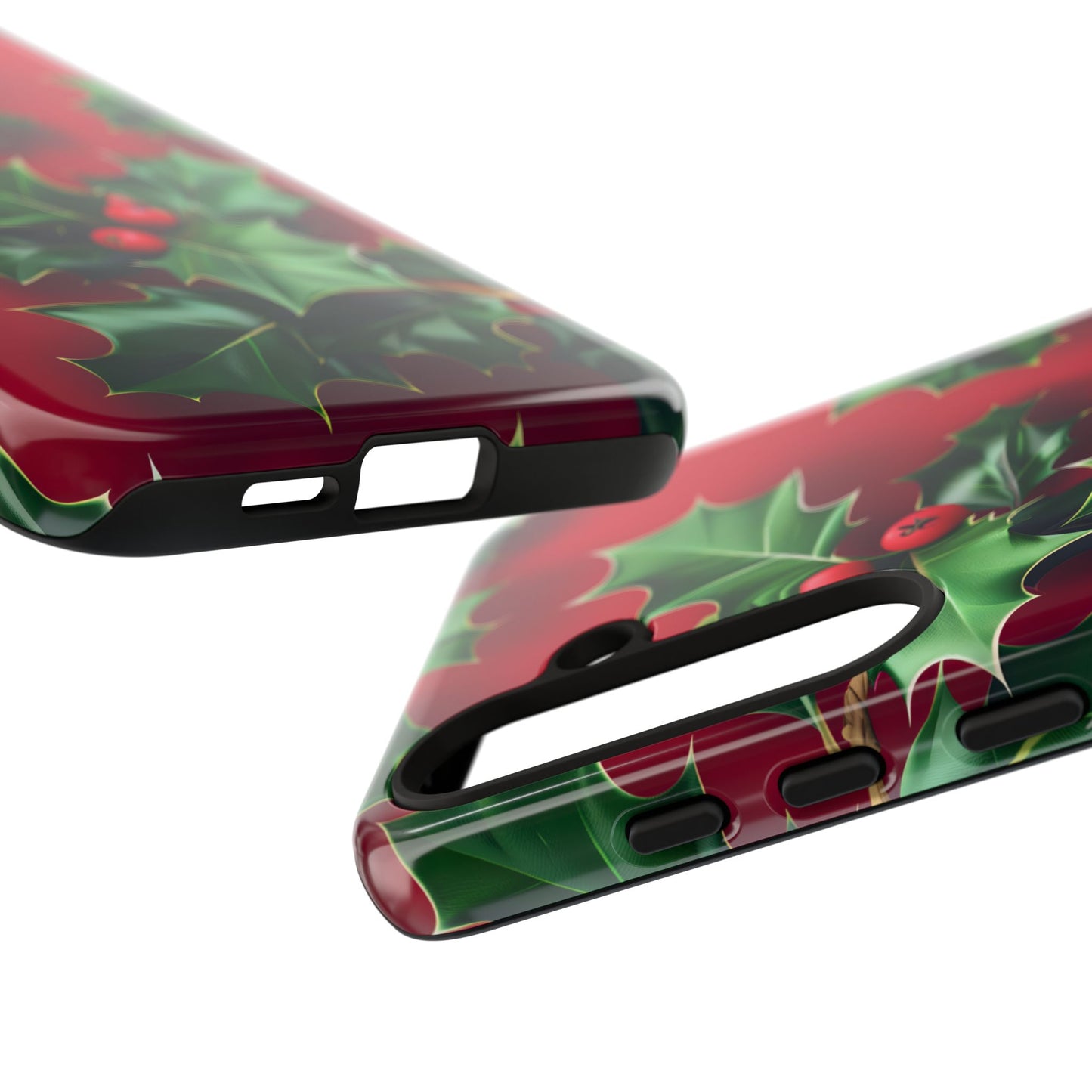 Holly Berry Bloom – Tough Glossy Samsung Galaxy Case
