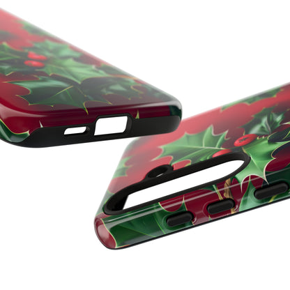 Holly Berry Bloom – Tough Glossy Samsung Galaxy Case