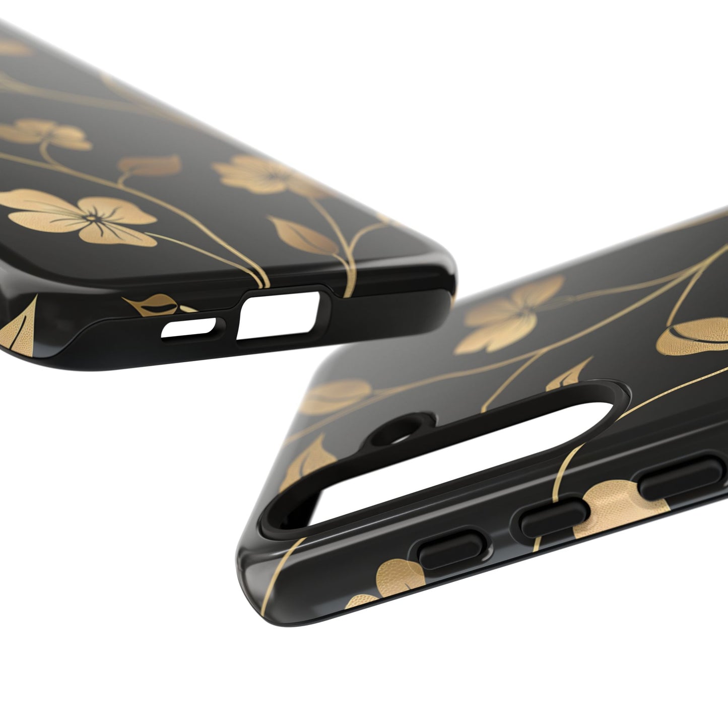 Golden Elegance – Tough Glossy Samsung Galaxy Case