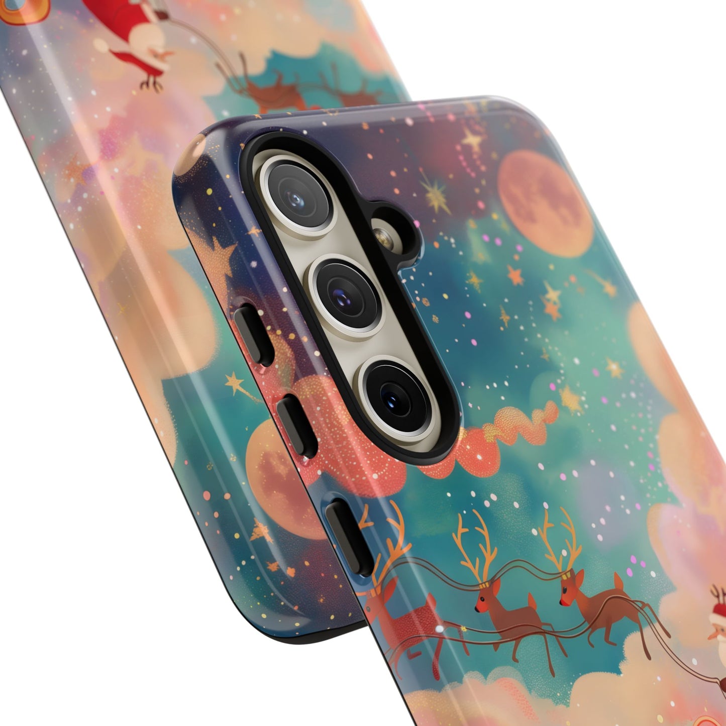 Starlit Santa Sky –  Tough Glossy Samsung Galaxy Case