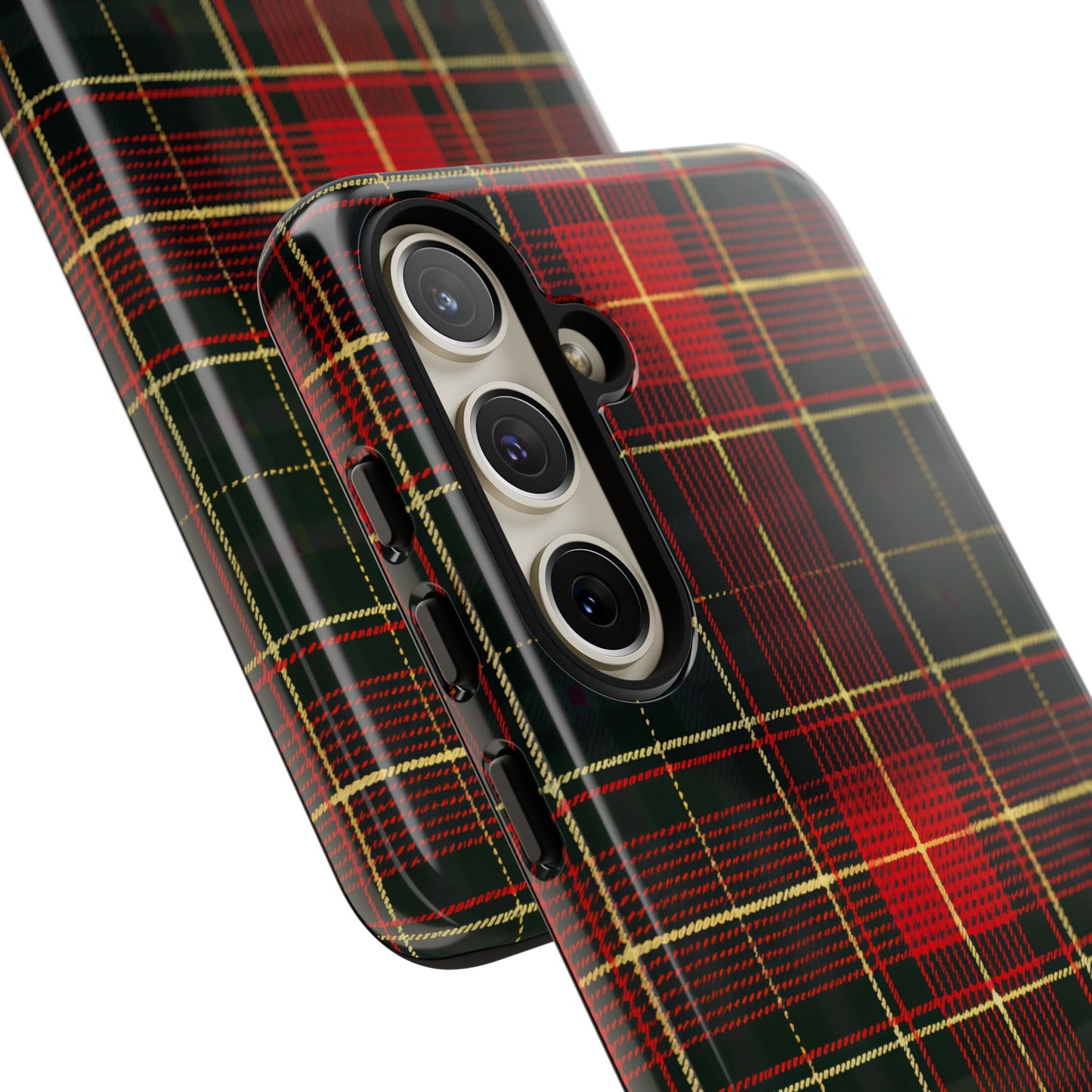 Classic Christmas Tartan – Tough Glossy Samsung Galaxy Case