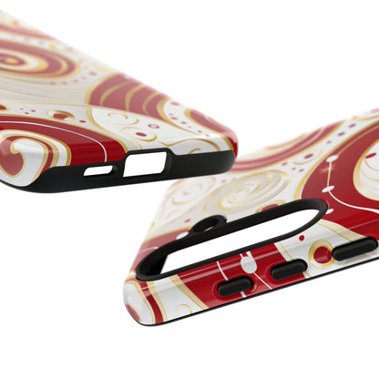 Golden Candy Swirl – Tough Glossy Samsung Galaxy Case