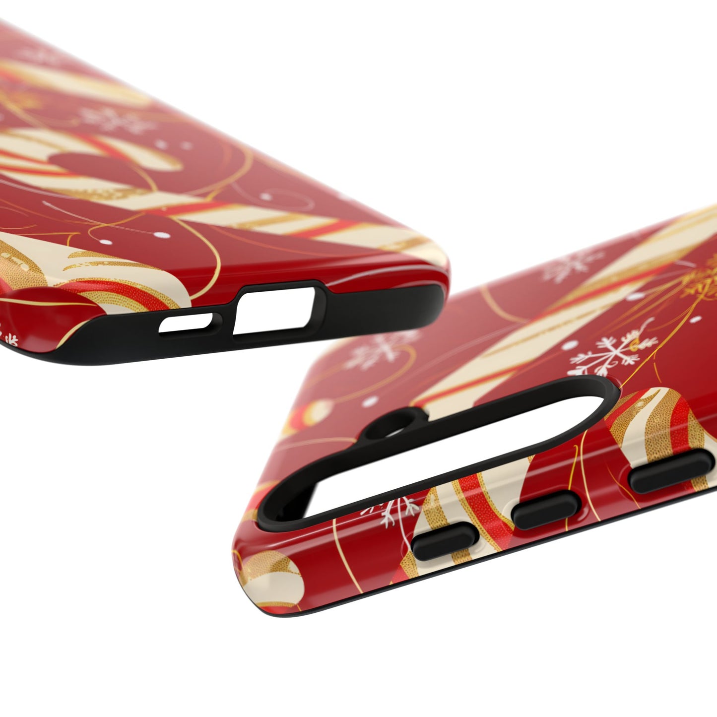 Golden Candy Cane Luxe – Tough Glossy Samsung Galaxy Case