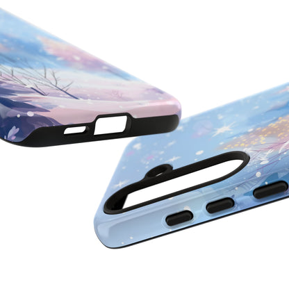 Frosted Winter Forest – Tough Glossy Samsung Galaxy Case
