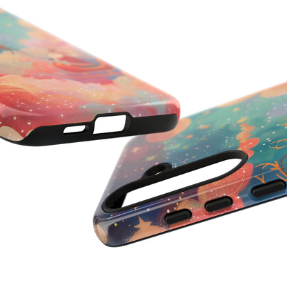 Starlit Santa Sky –  Tough Glossy Samsung Galaxy Case