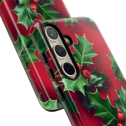 Holly Berry Bloom – Tough Glossy Samsung Galaxy Case