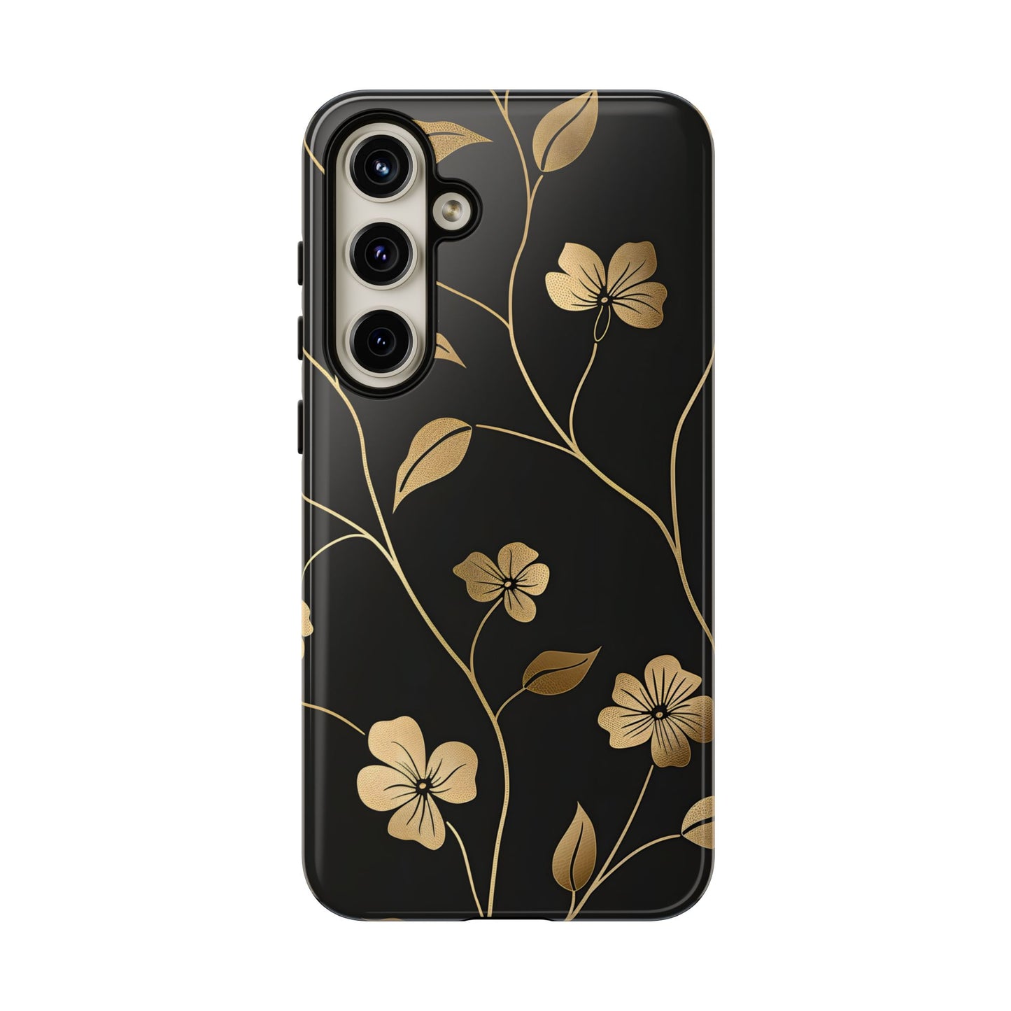 Golden Elegance – Tough Glossy Samsung Galaxy Case