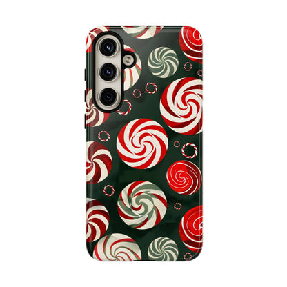 Peppermint Swirl Burst – Tough Glossy Samsung Galaxy Case