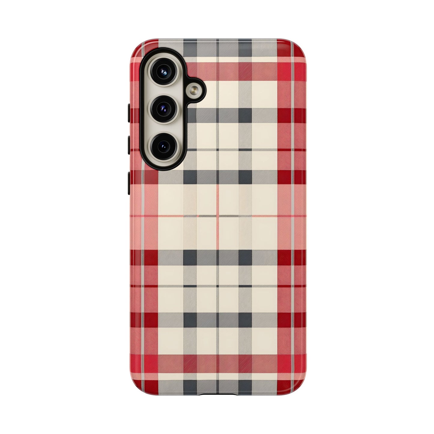 Winter Tartan Classic – Tough Glossy Samsung Galaxy Case