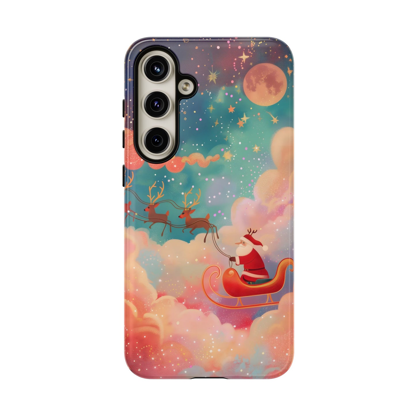 Starlit Santa Sky –  Tough Glossy Samsung Galaxy Case