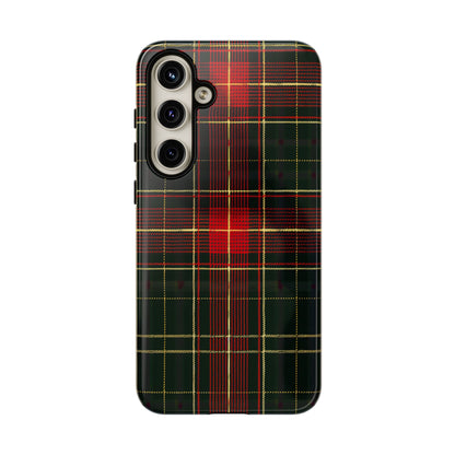 Classic Christmas Tartan – Tough Glossy Samsung Galaxy Case