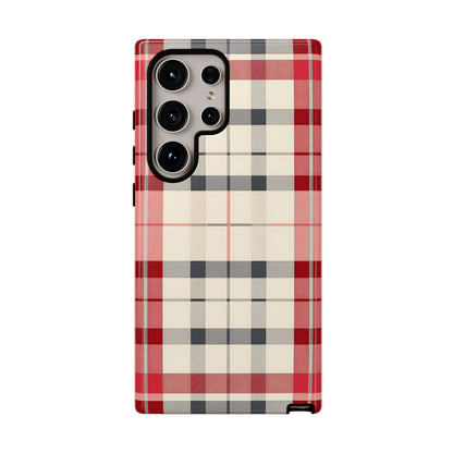 Winter Tartan Classic – Tough Glossy Samsung Galaxy Case