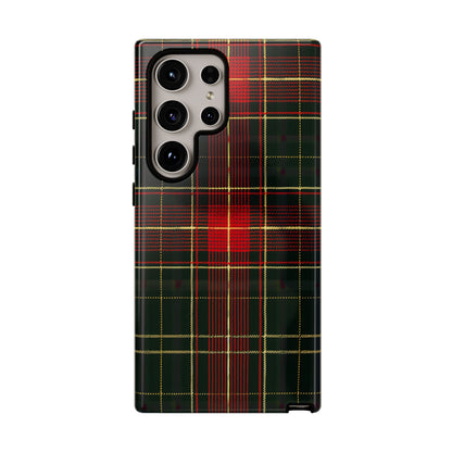 Classic Christmas Tartan – Tough Glossy Samsung Galaxy Case