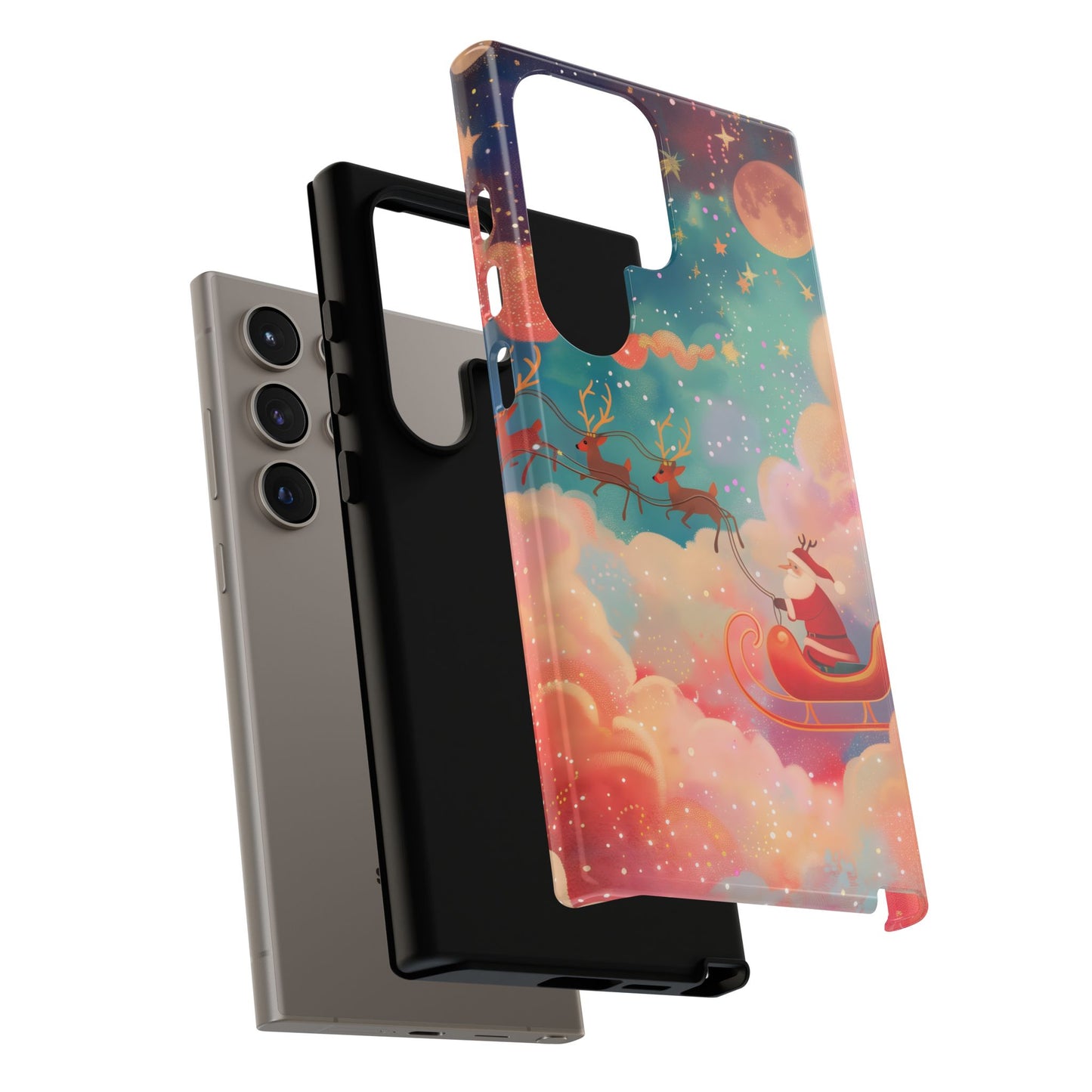 Starlit Santa Sky –  Tough Glossy Samsung Galaxy Case