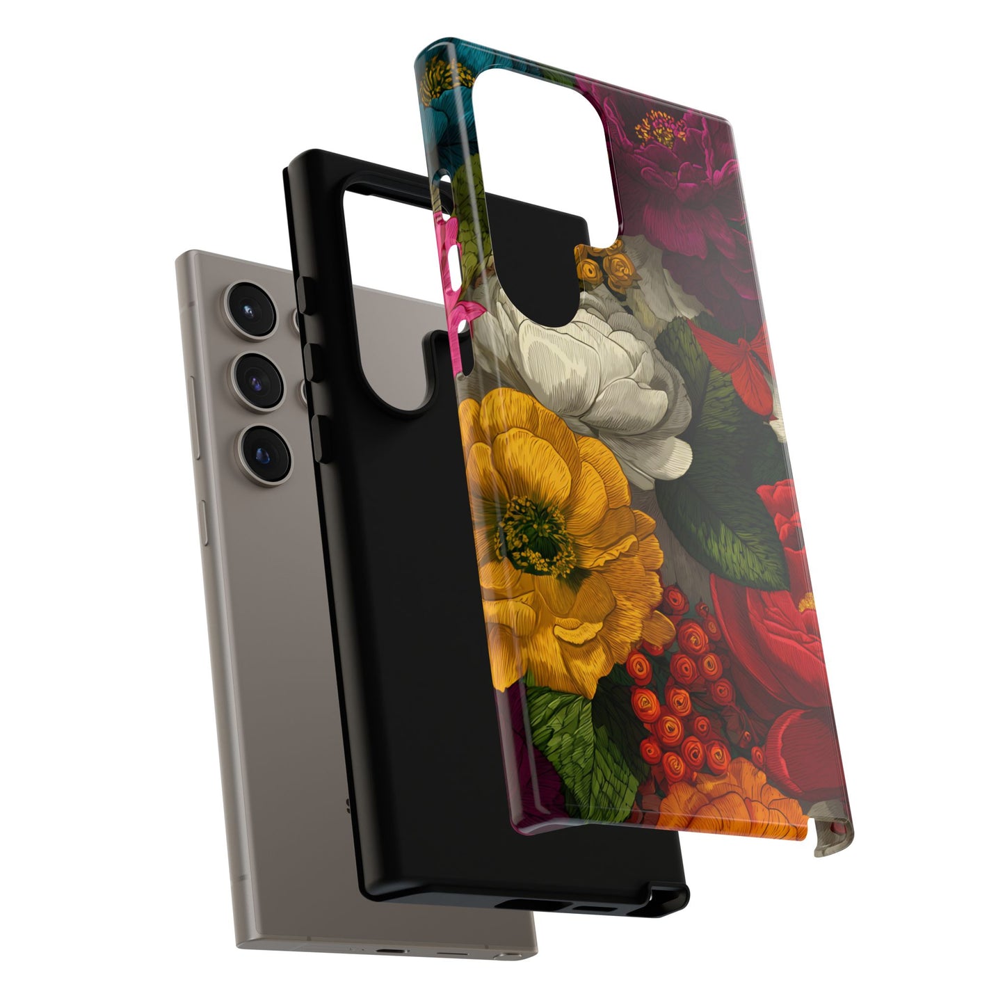 Midnight Bloom – Tough Glossy Samsung Galaxy Case