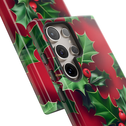 Holly Berry Bloom – Tough Glossy Samsung Galaxy Case