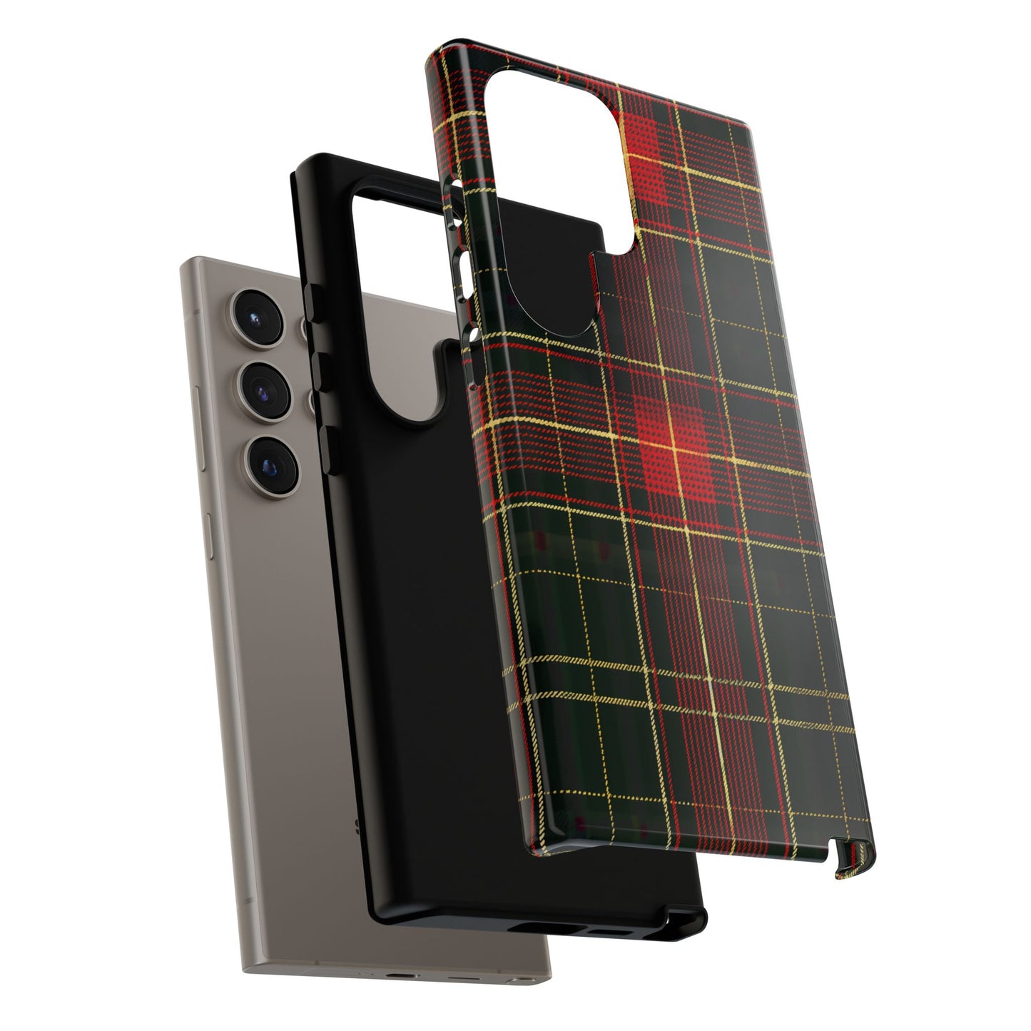 Classic Christmas Tartan – Tough Glossy Samsung Galaxy Case