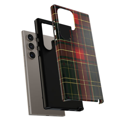 Classic Christmas Tartan – Tough Glossy Samsung Galaxy Case