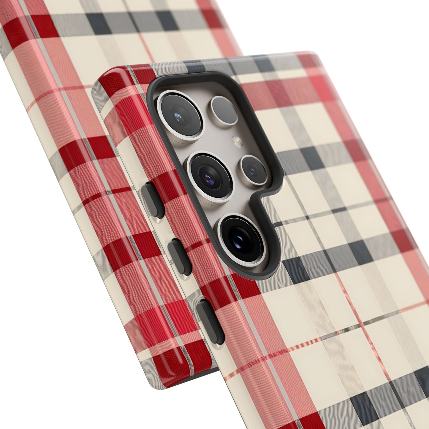 Winter Tartan Classic – Tough Glossy Samsung Galaxy Case
