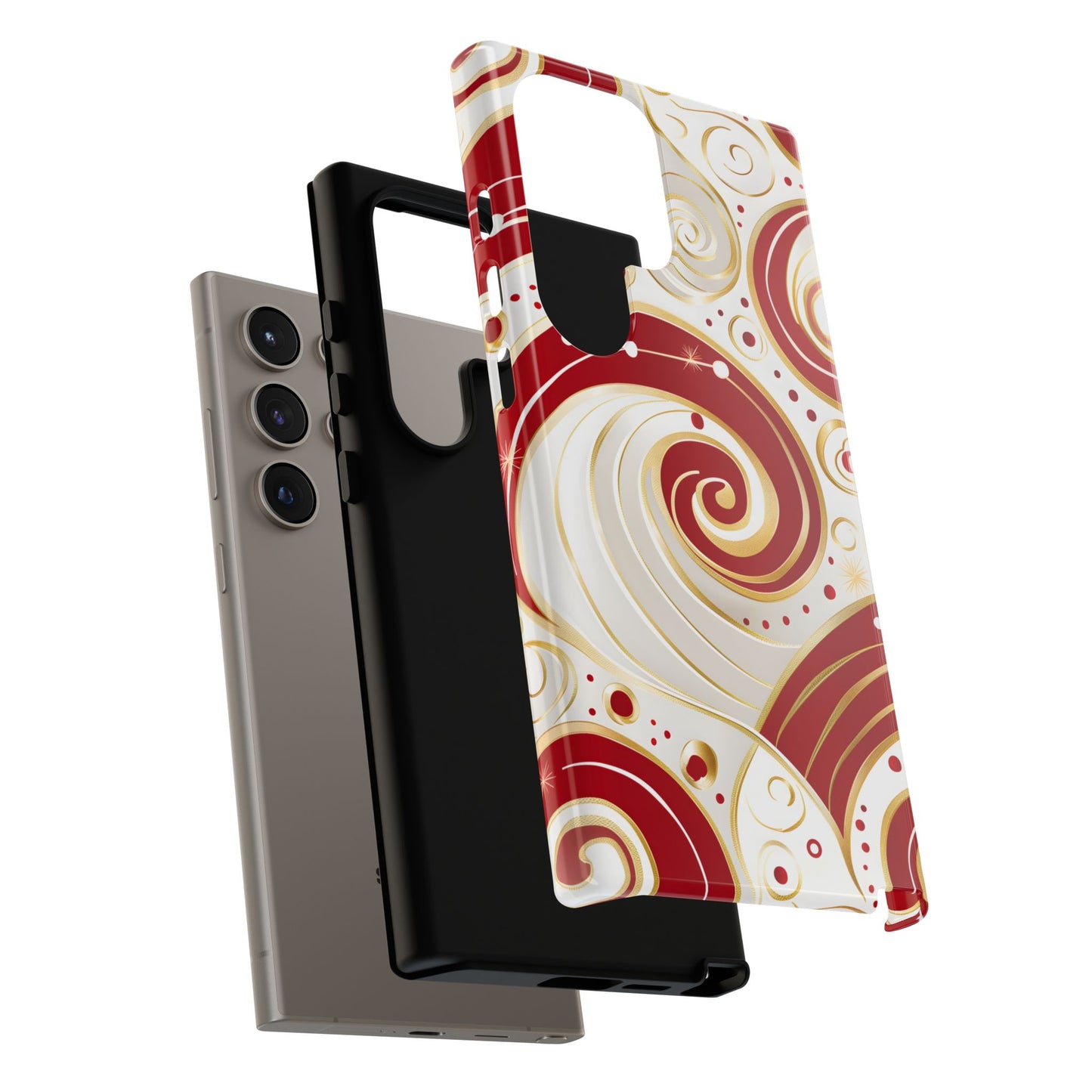 Golden Candy Swirl – Tough Glossy Samsung Galaxy Case