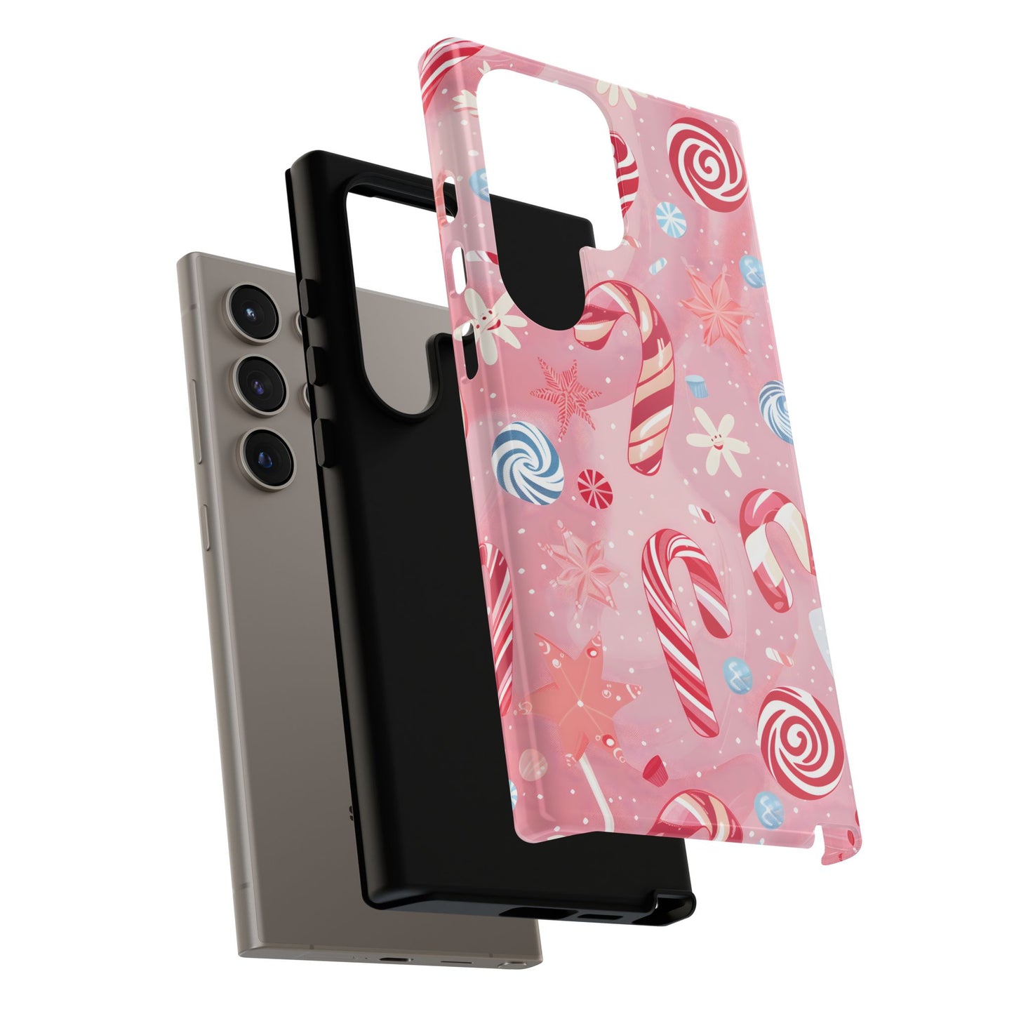 Candy Cane Swirl – Tough Glossy Samsung Galaxy Case