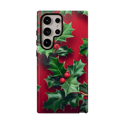 Holly Berry Bloom – Tough Glossy Samsung Galaxy Case
