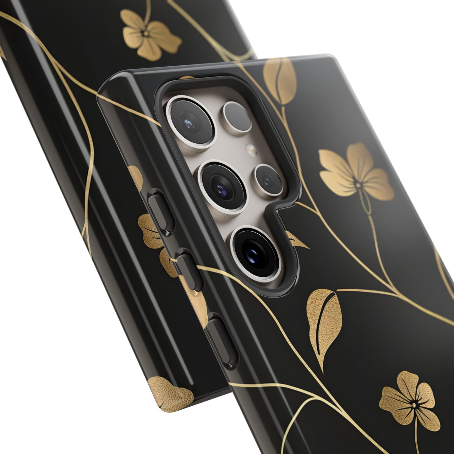 Golden Elegance – Tough Glossy Samsung Galaxy Case