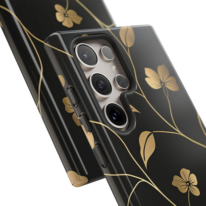 Golden Elegance – Tough Glossy Samsung Galaxy Case