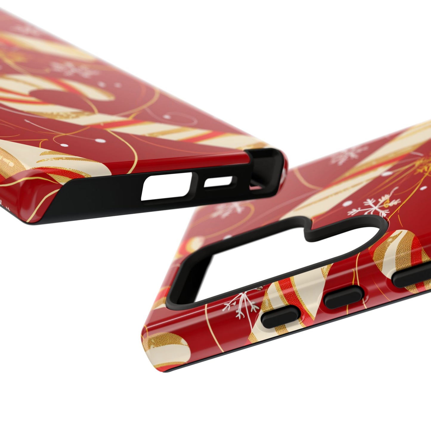 Golden Candy Cane Luxe – Tough Glossy Samsung Galaxy Case