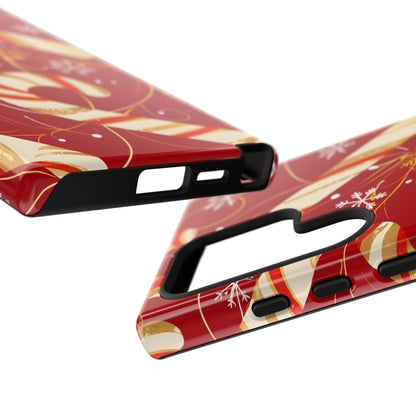 Golden Candy Cane Luxe – Tough Glossy Samsung Galaxy Case
