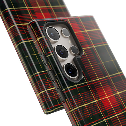 Classic Christmas Tartan – Tough Glossy Samsung Galaxy Case