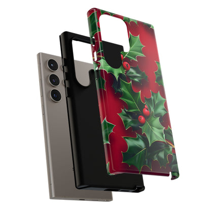 Holly Berry Bloom – Tough Glossy Samsung Galaxy Case