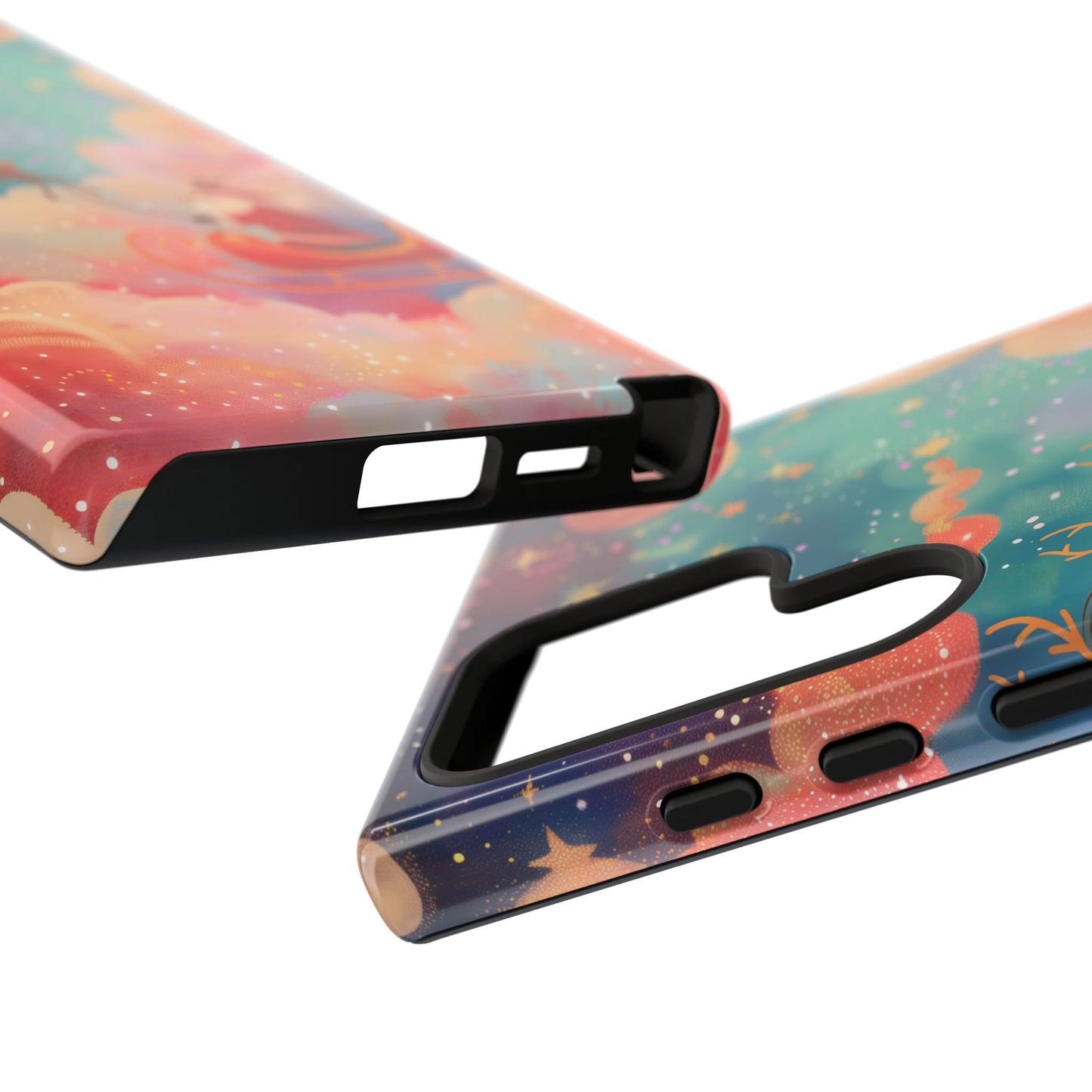 Starlit Santa Sky –  Tough Glossy Samsung Galaxy Case