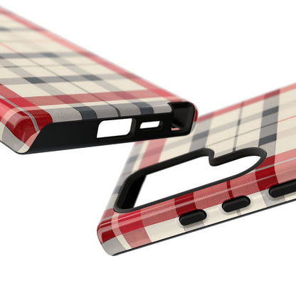 Winter Tartan Classic – Tough Glossy Samsung Galaxy Case