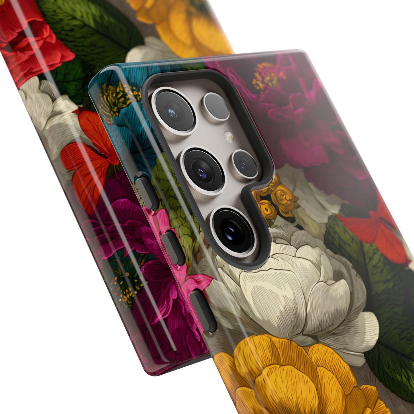 Midnight Bloom – Tough Glossy Samsung Galaxy Case