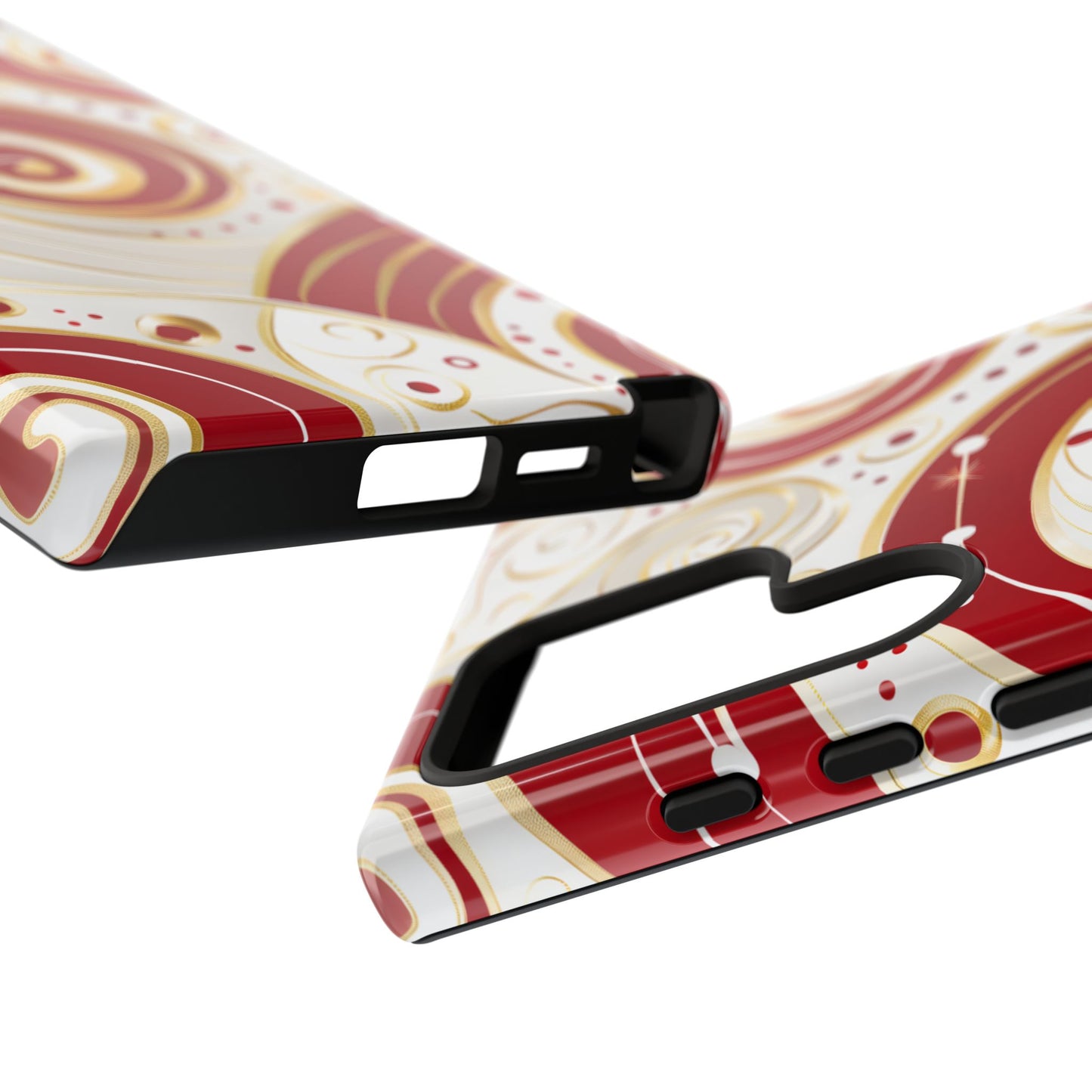 Golden Candy Swirl – Tough Glossy Samsung Galaxy Case