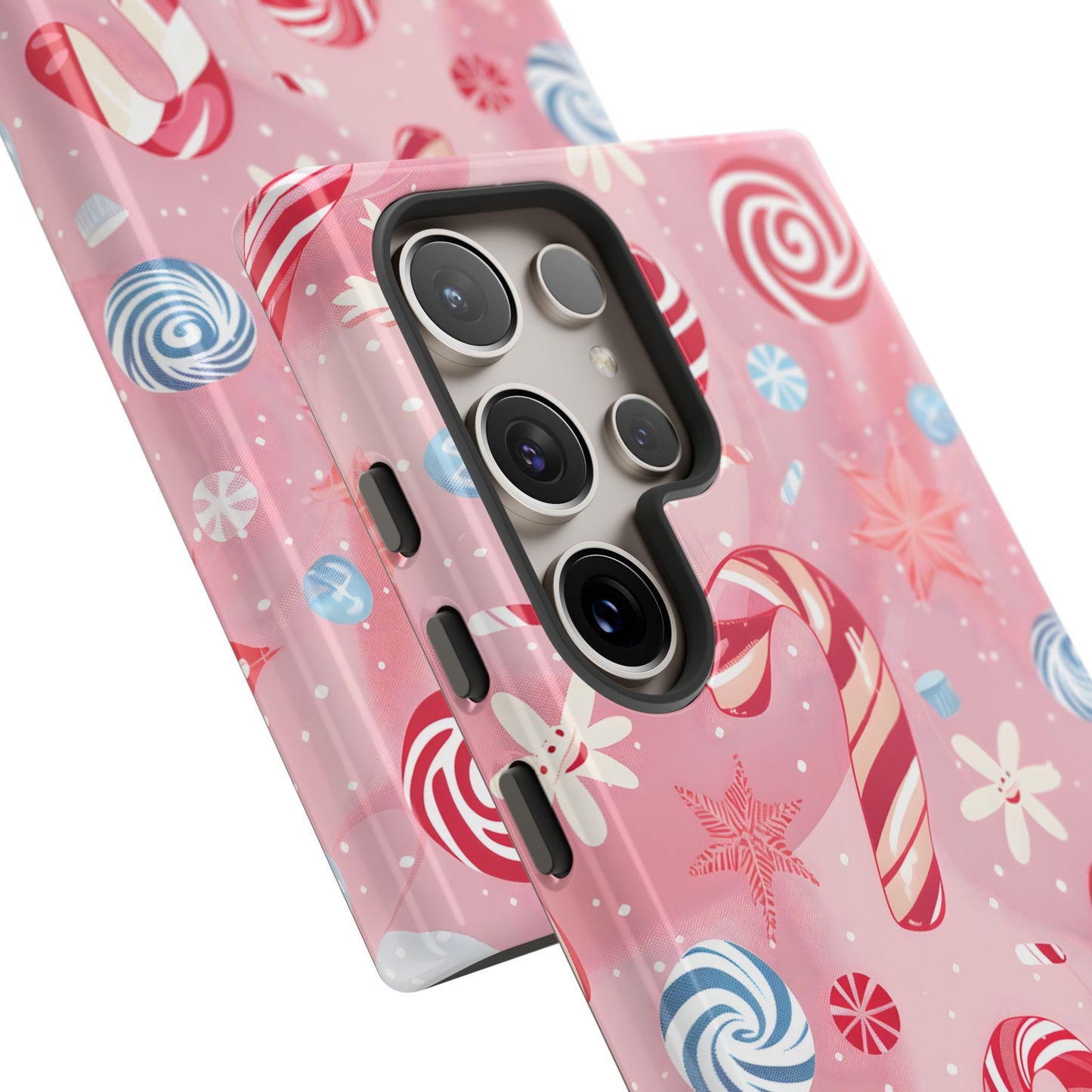 Candy Cane Swirl – Tough Glossy Samsung Galaxy Case
